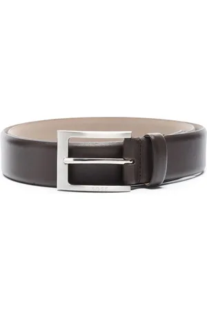 HUGO BOSS Engraved logo buckle belt