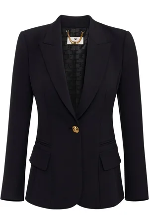 Elisabetta Franchi Peak-lapel crepe blazer