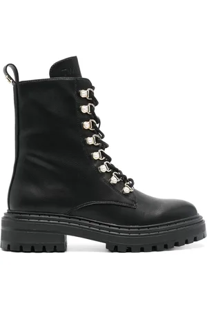 Twin-Set Embellished lace-up boots
