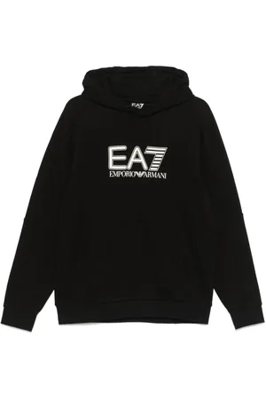 EA7 Logo-print hoodie