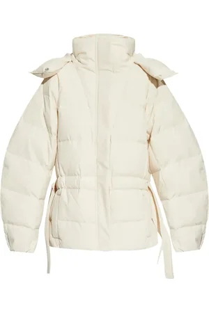 Ganni Embossed logo puffer jacket