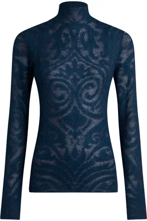 Etro Roll-neck jacquard sweater