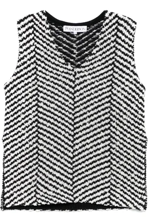 J.W.Anderson Chevron-knit top
