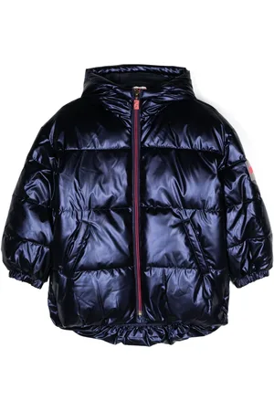 Billieblush Logo-tag padded coat