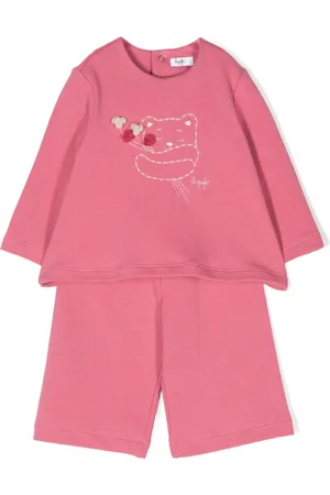 Il gufo Teddy bear embroidery tracksuit