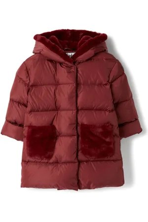 Il gufo Faux fur hooded coat