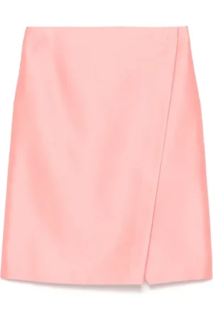 Serafini Satin wrap mini skirt