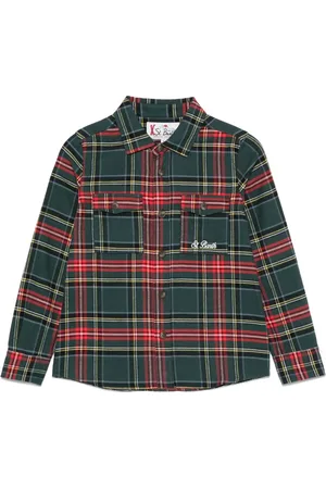MC2 SAINT BARTH Ski Snoopy Tartan shirt