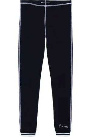 Marni Logo-embroidered stretch-cotton trousers