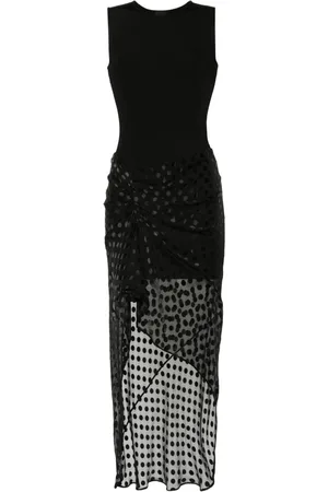 Givenchy Draped sleeveless maxi idress