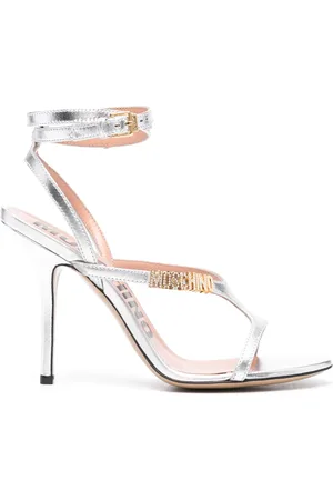 Moschino 105mm logo-plaque sandals
