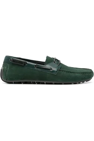 Moschino Logo-plaque boat shoes