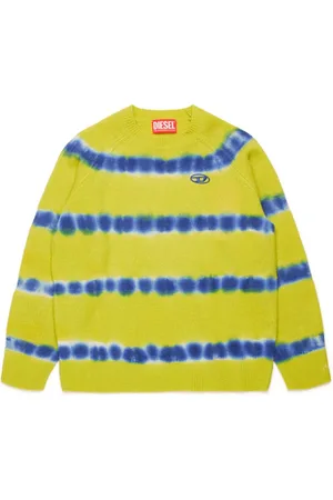 Diesel Two-tone tie-dye wool pullover