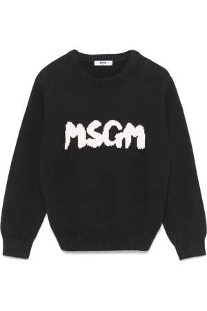 Msgm Logo-jacquard sweater