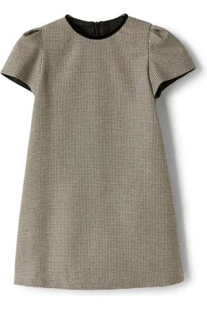 Il gufo Dogtooth-pattern dress