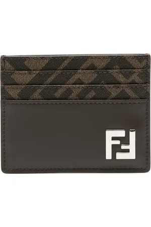 Fendi FF-plaque card holder