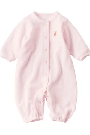 Familiar Embroidered fleece romper