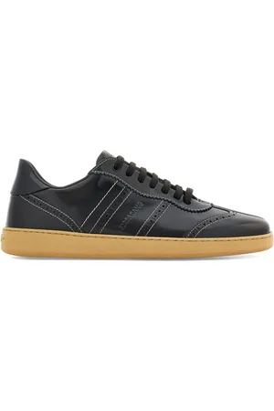 Salvatore Ferragamo Logo-debossed leather sneakers