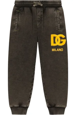 Dolce & Gabbana Logo-patch washed track pants
