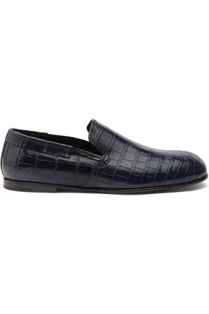 Dolce & Gabbana Crocodile-embossed leather loafers