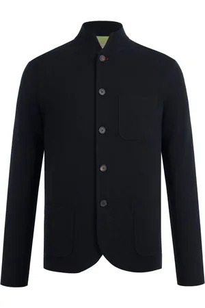 SHANGHAI TANG Logo-embroidered shirt jacket