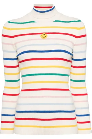 JOSHUA SANDERS Striped Ribbed jumper