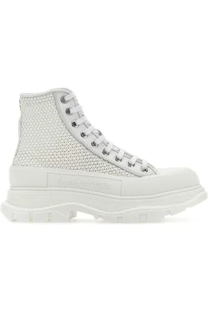 Alexander McQueen Interwoven-design boots