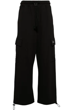FIVE CM Logo-patch cargo track pants