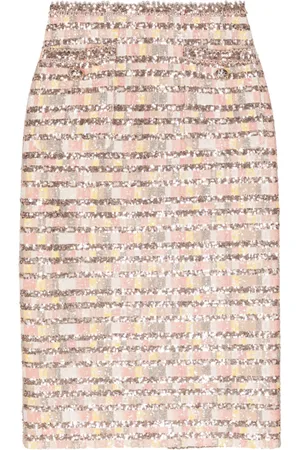 Elie saab Camaleonte sequin-embellished midi skirt