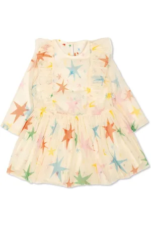 Stella McCartney Star-print ruffled tulle dress
