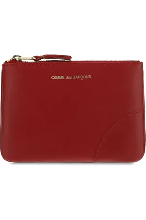 Comme des Garçons Logo-stamp zip wallet