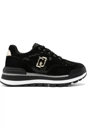 Liu Jo Logo-plaque velvet trainers