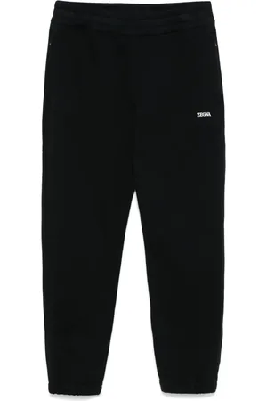 Ermenegildo Zegna Rubberised-logo track pants