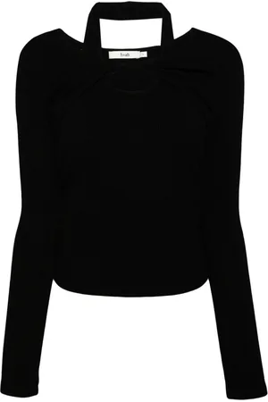 B+AB Twist front ribbed top