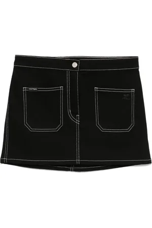 Courrèges Denim mini skirt