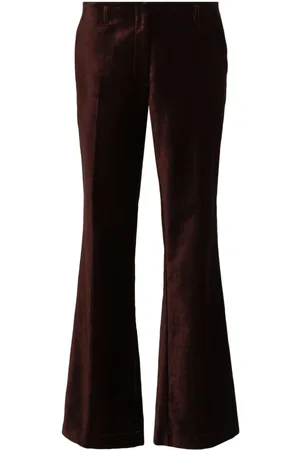 FORTE FORTE Velvet straight-leg trousers