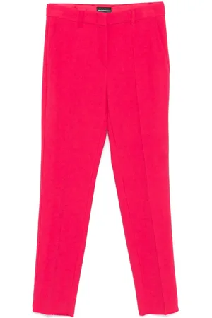 Emporio Armani Straight-leg crepe trousers