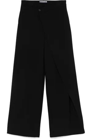 GIUSEPPE DI MORABITO Draped-detail trousers