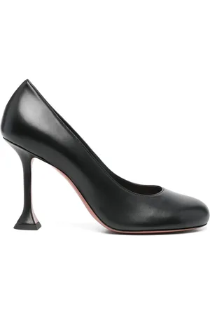 Amina Muaddi 80mm leather pumps