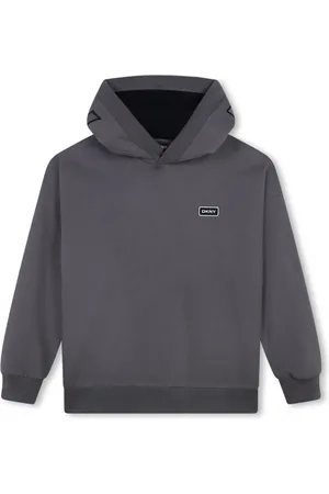 DKNY Logo-appliqué hoodie