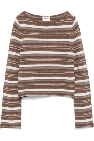 Claudie Pierlot Striped flare-sleeve sweater