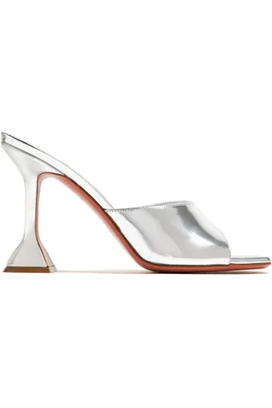Amina Muaddi 95mm Lupita leather mules