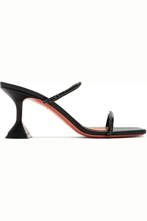 Amina Muaddi 70mm Gilda leather mules
