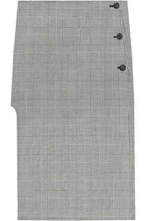 Courrèges Oblique Prince of Wales midi skirt
