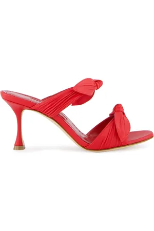 Manolo Blahnik 70mm Lollo leather mules