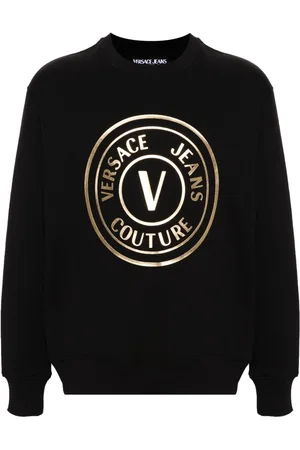 VERSACE V-Emblem cotton sweatshirt