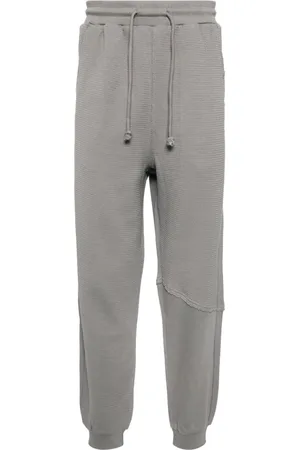 FIVE CM Logo-patch cotton track pants