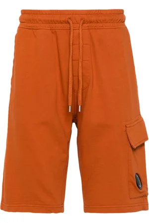 C.P. Company Lens-detail fleece track shorts