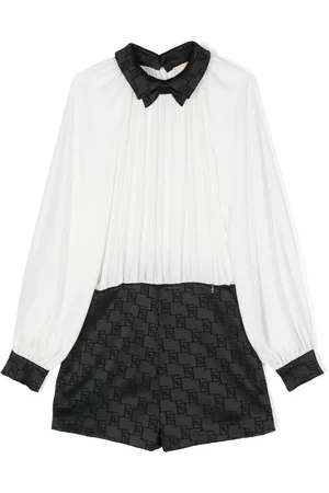 Elisabetta Franchi Logo-jacquard playsuit