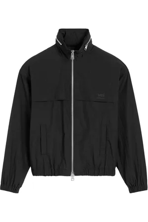 Ami Logo-print zip-up windbreaker